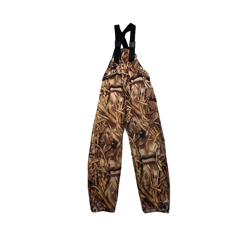 Woolrich Mens Advantage Wetlands Camo Hunting Bib Overalls Medium Brown‎ Nylon